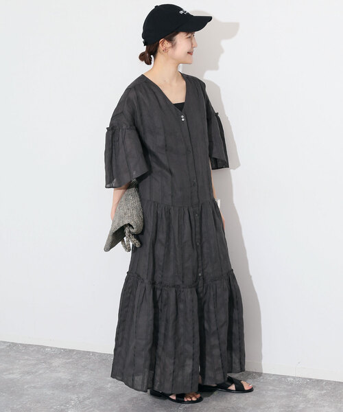 IENAフリル ワンピース IENA 《WEB限定/追加》 ドット フリル