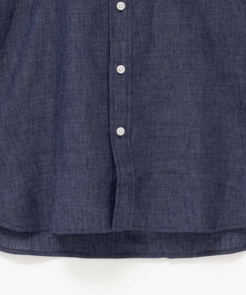 NAVY(ネイビー)の「NAVY リネン混ロングスリーブシャツ(シャツ/ブラウス・メンズ・ホワイト/グレー/ネイビー・S/L/XL/XXL/M)」の7枚目の写真