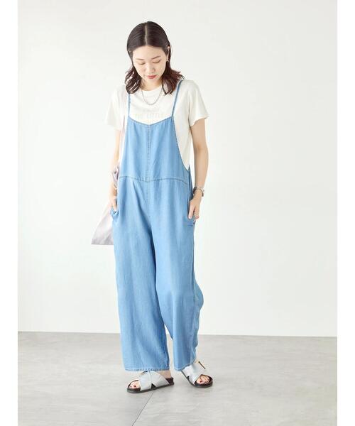 新品☆サマンサモスモス　デニムサロペット サマンサモスモス☆SM2 人気 オーガニックコットン混デニム