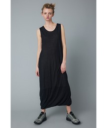 Switting drawst dress (スウィッチング ドロスト ドレス)（ワンピース