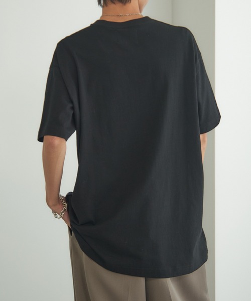 【関税込み】Kijun ブラック Standard オーバーサイズ Tシャツ ビッグロゴオーバーサイズコットンストレッチTシャツ（BK