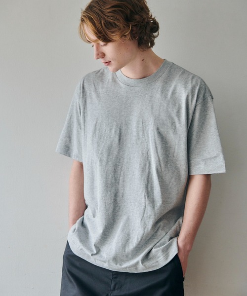 MAISON CLUB（メゾンクラブ）の「【SETUP7】Premium Cotton Over Size Tee オーバーサイズTee　プレミアムコットン100％　WILL（Tシャツ/カットソー・メンズ・ホワイト/ブラック/ネイビー/グレー/ヘザーグレー/カーキ/グレイッシュベージュ/ブラウン/グリーン・M/S/XL/L）」の11枚目の写真
