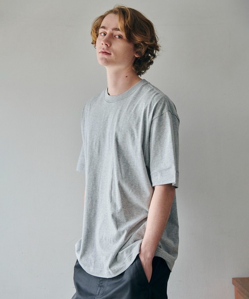 MAISON CLUB（メゾンクラブ）の「【SETUP7】Premium Cotton Over Size Tee オーバーサイズTee　プレミアムコットン100％　WILL（Tシャツ/カットソー・メンズ・ホワイト/ブラック/ネイビー/グレー/ヘザーグレー/カーキ/グレイッシュベージュ/ブラウン/グリーン・M/S/XL/L）」の15枚目の写真