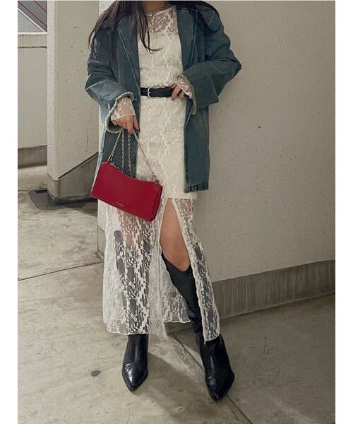 EVRIS（エヴリス）の「チェーンスリムショルダーBAG（ショルダーバッグ・レディース・シルバー/レッド/ブラック・FREE）」の11枚目の写真