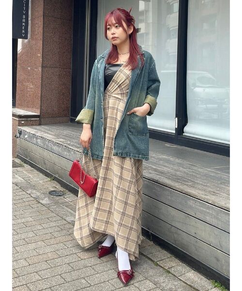 EVRIS（エヴリス）の「チェーンスリムショルダーBAG（ショルダーバッグ・レディース・シルバー/レッド/ブラック・FREE）」の16枚目の写真