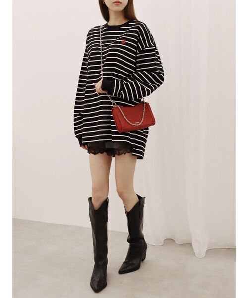 EVRIS（エヴリス）の「チェーンスリムショルダーBAG（ショルダーバッグ・レディース・シルバー/レッド/ブラック・FREE）」の21枚目の写真