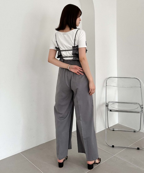 archives（アルシーヴ）の「３ｗａｙフリルビスチェジャンプスーツ（つなぎ/オールインワン・レディース・シルバーグレー/チャコールグレー/ブラック・MEDIUM）」の8枚目の写真