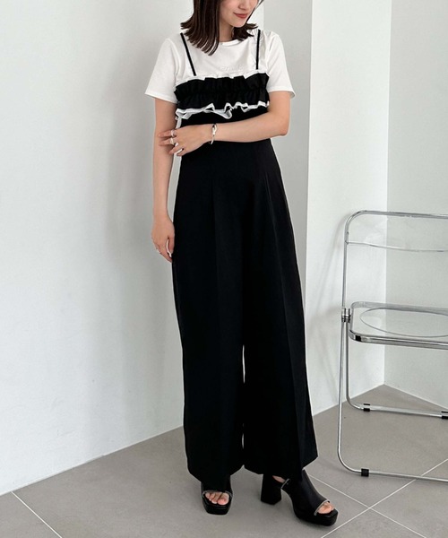 archives（アルシーヴ）の「３ｗａｙフリルビスチェジャンプスーツ（つなぎ/オールインワン・レディース・シルバーグレー/チャコールグレー/ブラック・MEDIUM）」の13枚目の写真