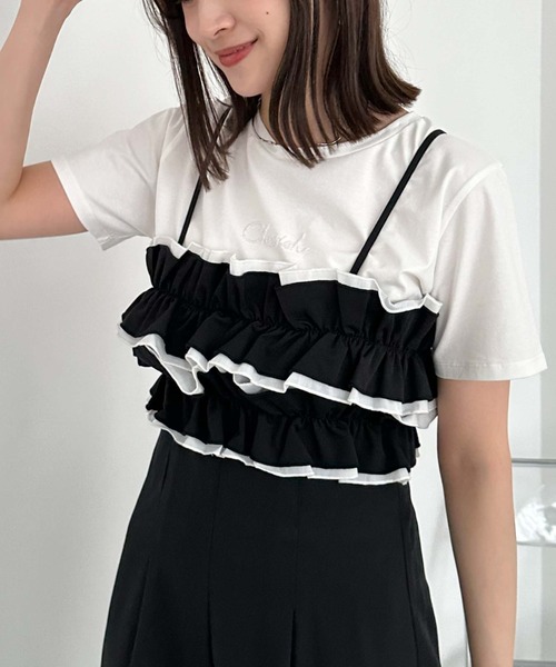 archives（アルシーヴ）の「３ｗａｙフリルビスチェジャンプスーツ（つなぎ/オールインワン・レディース・シルバーグレー/チャコールグレー/ブラック・MEDIUM）」の18枚目の写真