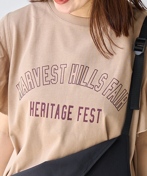 coen（コーエン）の「【WEB限定】チュールレイヤーフリルスリーブTシャツ（Tシャツ/カットソー・レディース・ダークグレー/ベージュ/オフホワイト・M/L）」の21枚目の写真