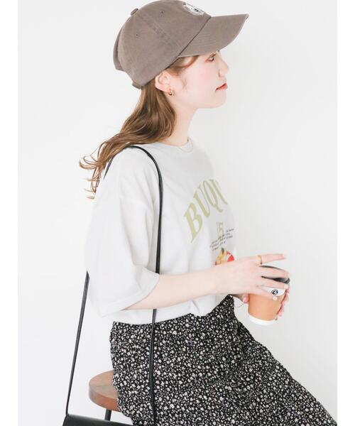 ehka sopo(エヘカソポ)の「◎パンケーキプリントTシャツ(Tシャツ/カットソー・レディース・オフホワイト/ピンク/サックスブルー・F)」の6枚目の写真