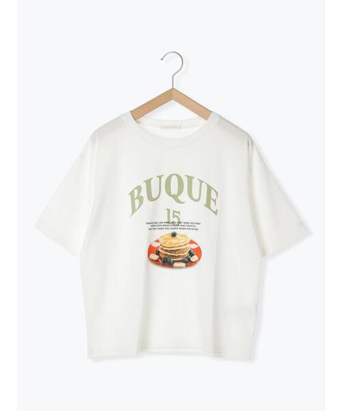 ehka sopo(エヘカソポ)の「◎パンケーキプリントTシャツ(Tシャツ/カットソー・レディース・オフホワイト/ピンク/サックスブルー・F)」の19枚目の写真