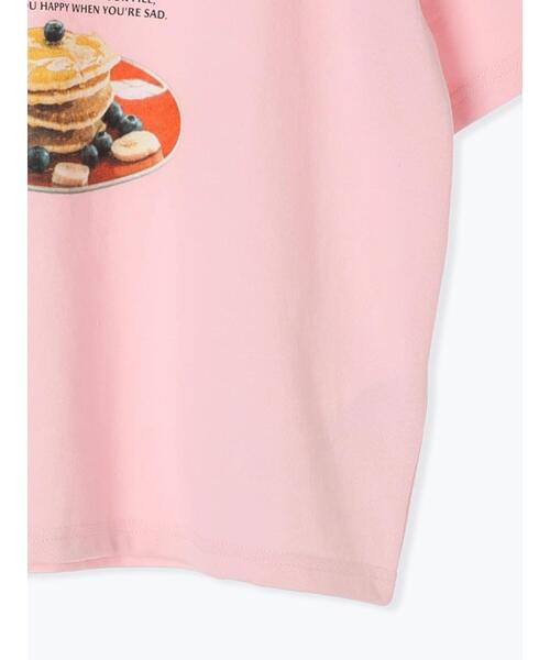 ehka sopo(エヘカソポ)の「◎パンケーキプリントTシャツ(Tシャツ/カットソー・レディース・オフホワイト/ピンク/サックスブルー・F)」の14枚目の写真