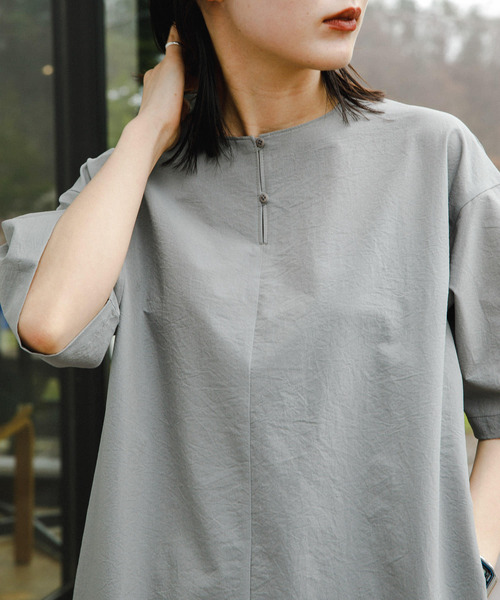 EKAL（エカル）の「『通気性/速乾』EASY BREEZY ONE-PIECE（ワンピース・レディース・ブルー/グレー/ブラック・ONE）」の4枚目の写真