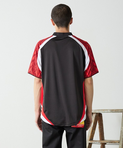 Puma メッシュスポーツシャツ Lサイズ 黒/赤 PUMA/プーマ FOOTBALL シャツ2（Tシャツ/カットソー）｜PUMA