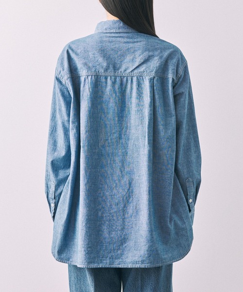 BABYLONE（バビロン）の「ダンガリーシャツ（シャツ/ブラウス・レディース・インディゴブルー・フリー）」の12枚目の写真