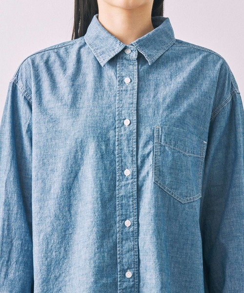 BABYLONE（バビロン）の「ダンガリーシャツ（シャツ/ブラウス・レディース・インディゴブルー・フリー）」の14枚目の写真