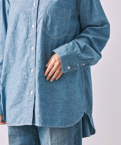 BABYLONE（バビロン）の「ダンガリーシャツ（シャツ/ブラウス・レディース・インディゴブルー・フリー）」の15枚目の写真