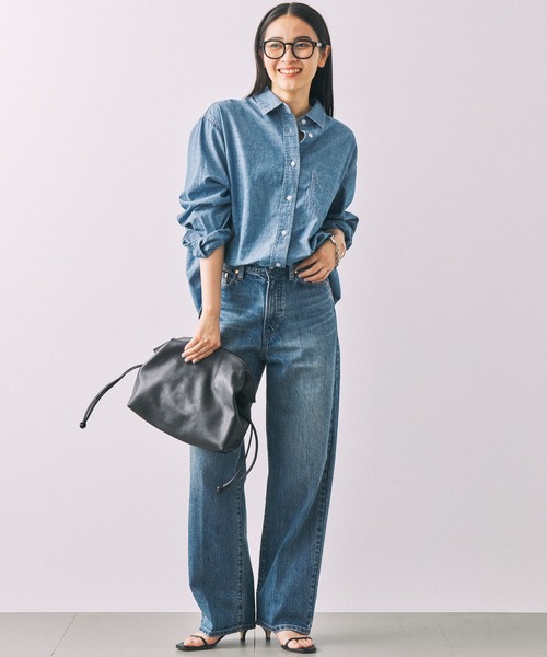 BABYLONE（バビロン）の「ダンガリーシャツ（シャツ/ブラウス・レディース・インディゴブルー・フリー）」の7枚目の写真