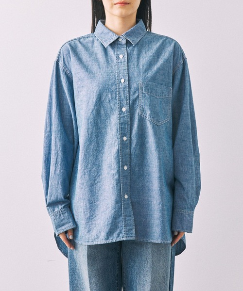 BABYLONE（バビロン）の「ダンガリーシャツ（シャツ/ブラウス・レディース・インディゴブルー・フリー）」の10枚目の写真