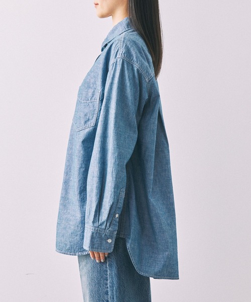 BABYLONE（バビロン）の「ダンガリーシャツ（シャツ/ブラウス・レディース・インディゴブルー・フリー）」の11枚目の写真