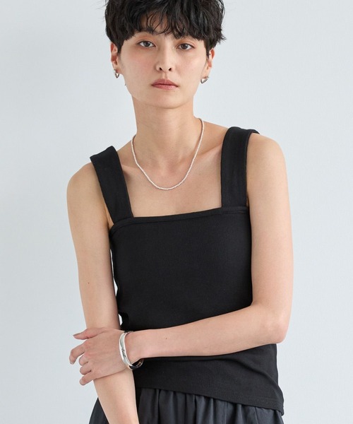 BARNYARDSTORM（バンヤードストーム）の「BARNYARDSTORM / ベアタンクトップ（タンクトップ・レディース・ホワイト/ブラック/ベージュ・FREE）」の3枚目の写真