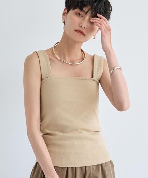 BARNYARDSTORM（バンヤードストーム）の「BARNYARDSTORM / ベアタンクトップ（タンクトップ・レディース・ホワイト/ブラック/ベージュ・FREE）」の7枚目の写真