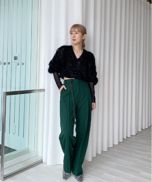 Ameri（アメリ）の「GLITTER FRINGE PUMPS（パンプス）」 - WEAR