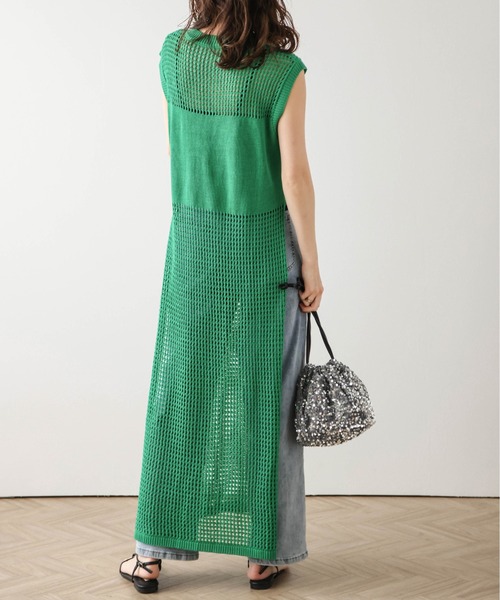 Bibiy EMILY SLEEVELESS JACKET ロングジレ　ベスト ジレ ベスト レディース 秋 前開き ロングジレ テーラードベスト