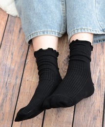 VIBGYOR Women | 【float】履き口メロー リブ クルー丈 2本指/足袋ソックス【10色展開】(ソックス/靴下)