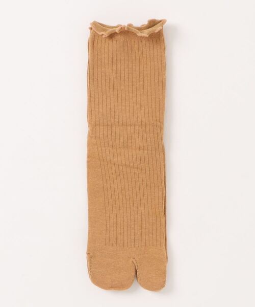 VIBGYOR Women(ヴィブジョー ウィメン)の「【float】履き口メロー リブ クルー丈 2本指/足袋ソックス【10色展開】(ソックス/靴下・レディース・ベージュ/モスグリーン/テラコッタ/ホワイト/スモークピンク/サックスブルー/ブラック/グレー/オフホワイト/ラベンダー・FREE)」の14枚目の写真