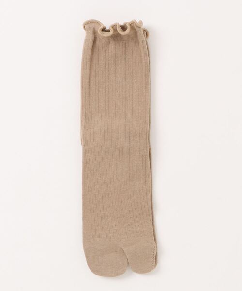 VIBGYOR Women(ヴィブジョー ウィメン)の「【float】履き口メロー リブ クルー丈 2本指/足袋ソックス【10色展開】(ソックス/靴下・レディース・ベージュ/モスグリーン/テラコッタ/ホワイト/スモークピンク/サックスブルー/ブラック/グレー/オフホワイト/ラベンダー・FREE)」の13枚目の写真