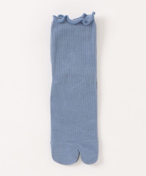 VIBGYOR Women(ヴィブジョー ウィメン)の「【float】履き口メロー リブ クルー丈 2本指/足袋ソックス【10色展開】(ソックス/靴下・レディース・ベージュ/モスグリーン/テラコッタ/ホワイト/スモークピンク/サックスブルー/ブラック/グレー/オフホワイト/ラベンダー・FREE)」の11枚目の写真