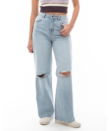 【直営店限定】RVCA レディース COCO DENIM デニムパンツ 【2024年夏モデル】/ルーカダメージボトムス