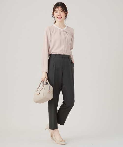 ANY SIS(エニィスィス)の「【セットアップ対応】ビューティーツイルストレッチ テーパードパンツ(その他パンツ・レディース・黄土色系/グレー系・1/2/3)」の6枚目の写真