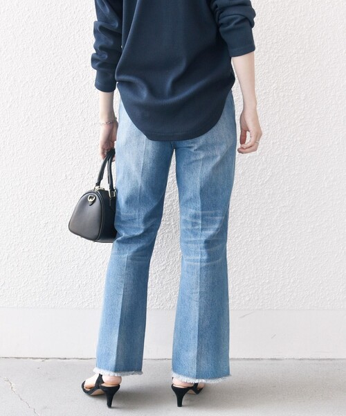 SHIPS any（シップス エニィ）の「SHIPS any: センタープレス デニム パンツ［SHIPS any DENIM］（デニムパンツ・レディース・ブラック/ブルー・34/38/40/36）」の10枚目の写真