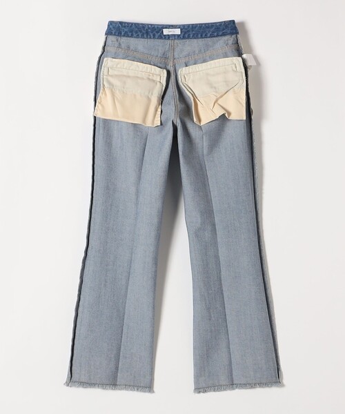 SHIPS any（シップス エニィ）の「SHIPS any: センタープレス デニム パンツ［SHIPS any DENIM］（デニムパンツ・レディース・ブラック/ブルー・34/38/40/36）」の21枚目の写真