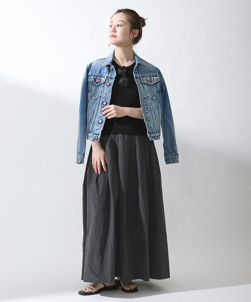 IENA（イエナ）の「ドッキングワンピース（ワンピース・レディース・ブラック/ホワイト・FREE）」の13枚目の写真