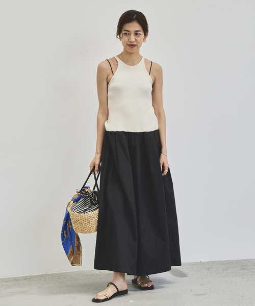 IENA（イエナ）の「ドッキングワンピース（ワンピース・レディース・ブラック/ホワイト・FREE）」の18枚目の写真