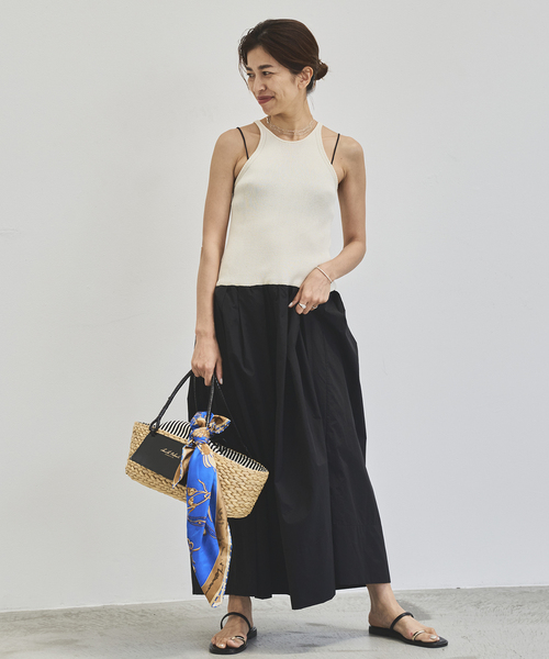 IENA（イエナ）の「ドッキングワンピース（ワンピース・レディース・ブラック/ホワイト・FREE）」の19枚目の写真