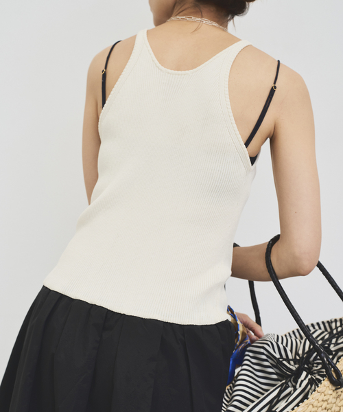 IENA（イエナ）の「ドッキングワンピース（ワンピース・レディース・ブラック/ホワイト・FREE）」の21枚目の写真