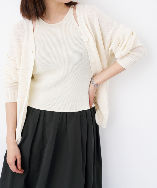 IENA（イエナ）の「ドッキングワンピース（ワンピース・レディース・ブラック/ホワイト・FREE）」の22枚目の写真