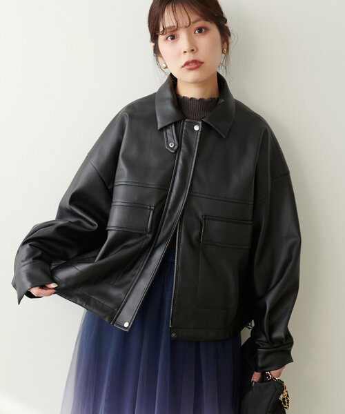 衿取り外し2WAYブルゾン（ブルゾン）｜natural couture