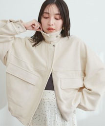 natural couture（ナチュラルクチュール）の「衿取り外し2WAYブルゾン（ブルゾン）」