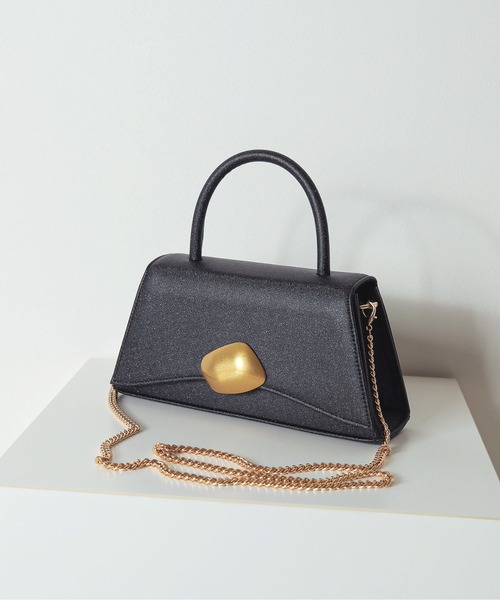 セール】2way トランぺジウムフォルム パーティーバッグ 結婚式