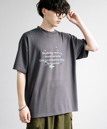 マルチアイコンプリントオーバーサイズ半袖Tシャツ