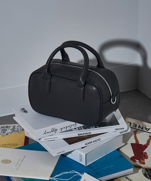 セール】【MAISON BREEZE reveur】square boston bag スクエア