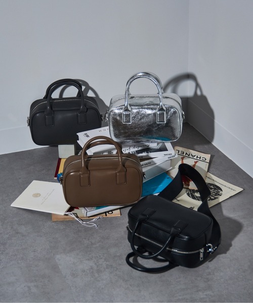 セール】【MAISON BREEZE reveur】square boston bag スクエア