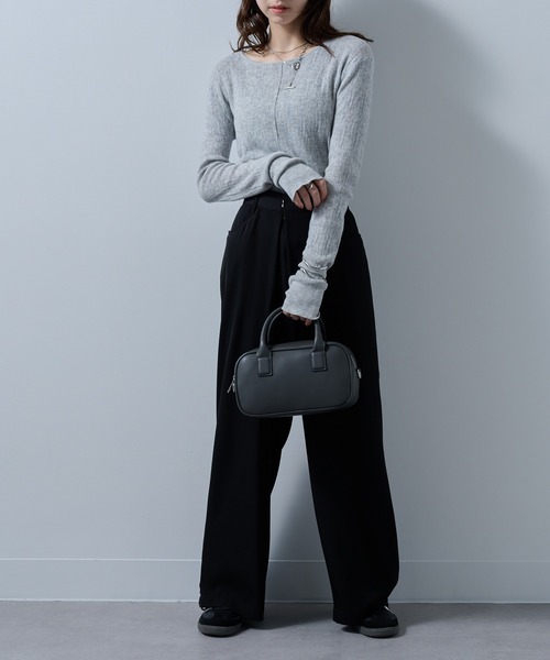 セール】【MAISON BREEZE reveur】square boston bag スクエア