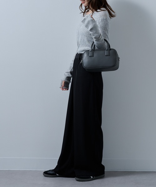 MAISON BREEZE reveur(メゾンブリーズレヴール)の「【MAISON BREEZE reveur】2wayスクエアボストンバッグ ショルダーバッグ(ボストンバッグ・レディース・ブラウン/ブラック/グレー/シルバー・FREE)」の17枚目の写真